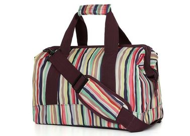 Folding duffle bag travel with retractable shoulder belt and PE foam padded handle