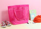 Multifunctional Rose Ladies Beach Bag / Clear Plastic Tote Bags Promotional