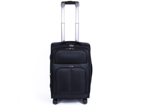 Polyester material EVA trolley case lightweight suitcases on wheels and expandable zipper