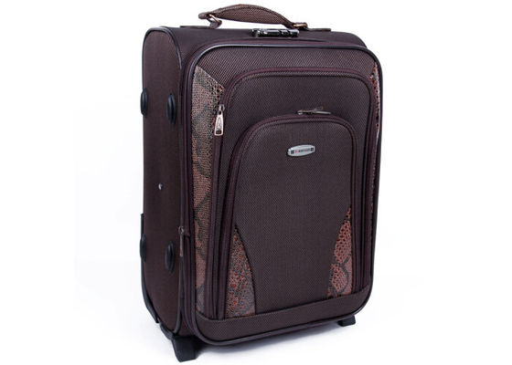 Combination lock EVA trolley case / suitcase with wheels and handle ,  snakeskin pattern