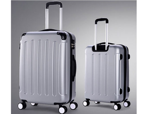 150D lining zipper frame ABS luggage set with PVC handle and 360 degree wheels