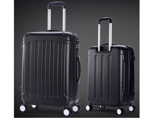 150D lining zipper frame ABS luggage set with PVC handle and 360 degree wheels