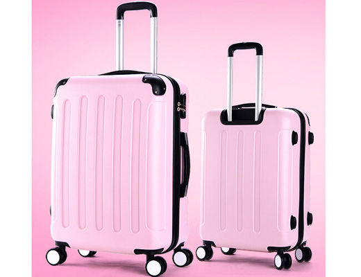 150D lining zipper frame ABS luggage set with PVC handle and 360 degree wheels