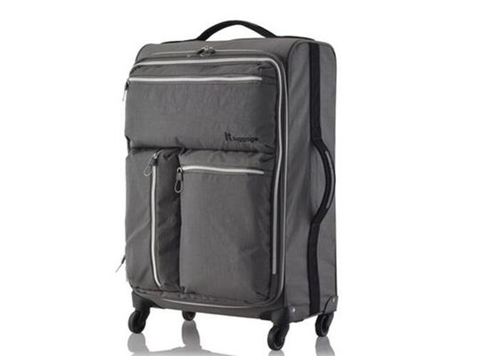 Water proof nylon fabric Lightweight Travel Luggage trolley 4 wheeled suitcases
