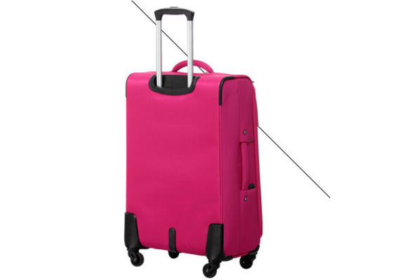 Ultra lightweight travel luggage pink color , cute luggage sets for women 20 24 28 inch