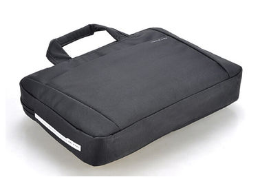 Black Leisure lightweight laptop computer bags with silkscreen logo or rubber logo