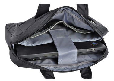 Black Leisure lightweight laptop computer bags with silkscreen logo or rubber logo