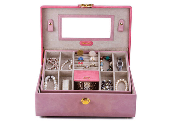 Personalized high end jewelry boxes for women , watch box with drawer