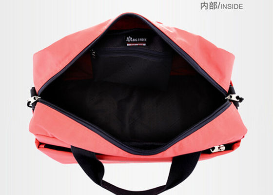 Small Super water repellant coating nylon sports duffle bags for women orange color