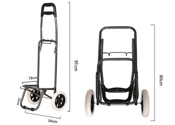Durable foldable Portable shopping trolley bag on wheels for promotion