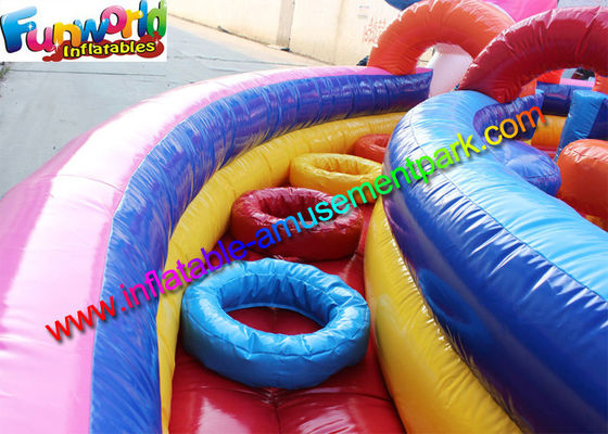 School Inflatable Obstacle Course Funworld Commercial Grade Giant Candy