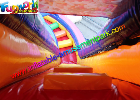 School Inflatable Obstacle Course Funworld Commercial Grade Giant Candy