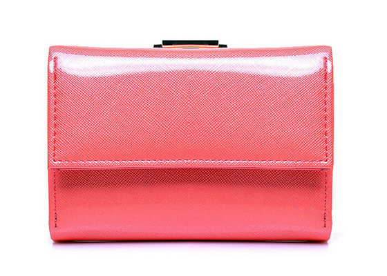Shiny toothpick grain PU Purses efficiency large capacity design
