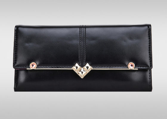 Retro pattern PU Wallet with custom acid resistant zinc alloy hardware