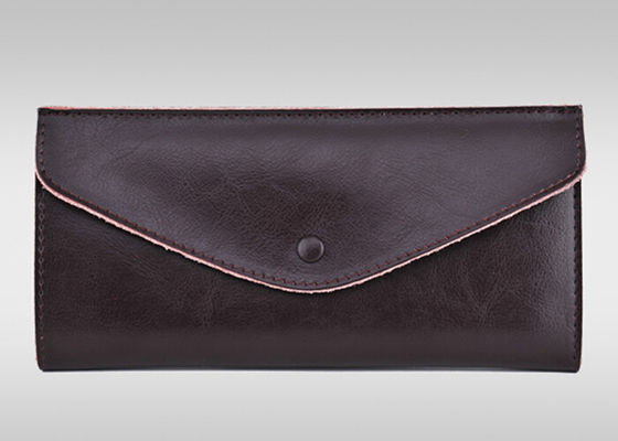 Professional Premium split leather thin womens wallet OEM / ODM
