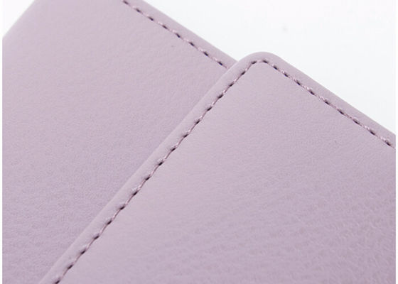 Female Cow leather multi card Wallets And Purses with zipper pocker on back