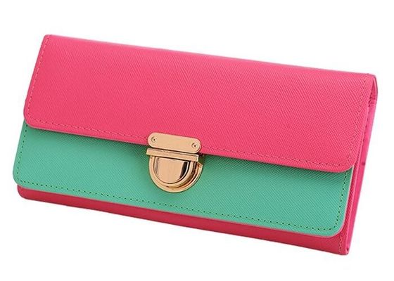 Fashion & Leisure Ladies Money Wallets And Purses with zipper interlayer for female