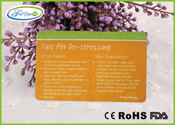 Customized Printing Credit Card Size Stress Test Card For Mood Testing  0.75mm