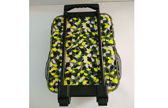 Customized Camouflage Small Hand Luggage Suitcases with Double Roller Design