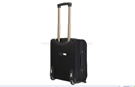 Polyester fabric external 2 wheels roller gear bag trolley travel luggage